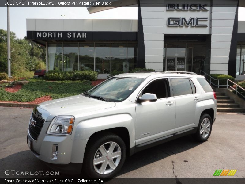 Quicksilver Metallic / Jet Black 2011 GMC Terrain SLE AWD