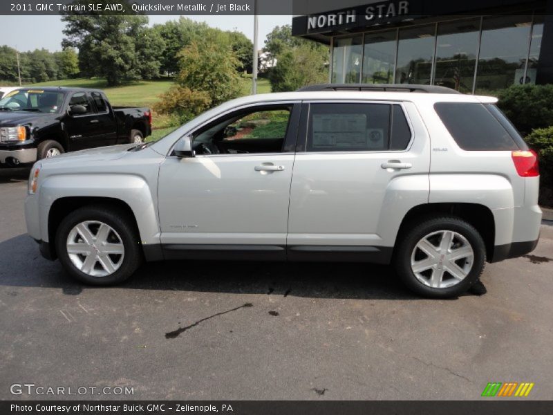 Quicksilver Metallic / Jet Black 2011 GMC Terrain SLE AWD