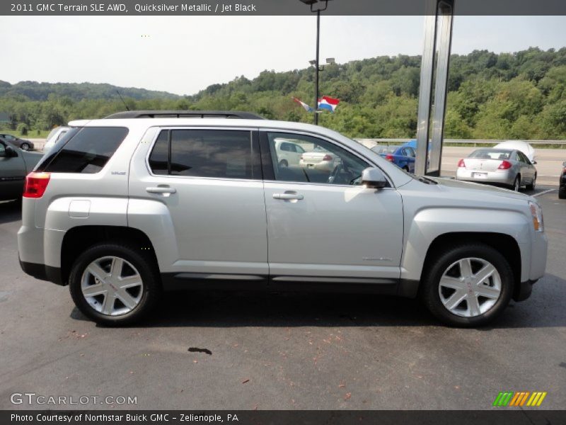 Quicksilver Metallic / Jet Black 2011 GMC Terrain SLE AWD