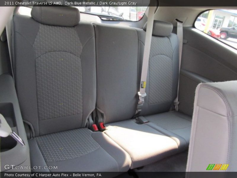 Dark Blue Metallic / Dark Gray/Light Gray 2011 Chevrolet Traverse LS AWD