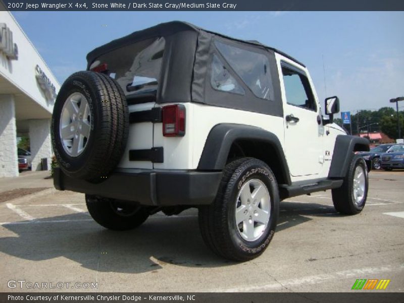 Stone White / Dark Slate Gray/Medium Slate Gray 2007 Jeep Wrangler X 4x4