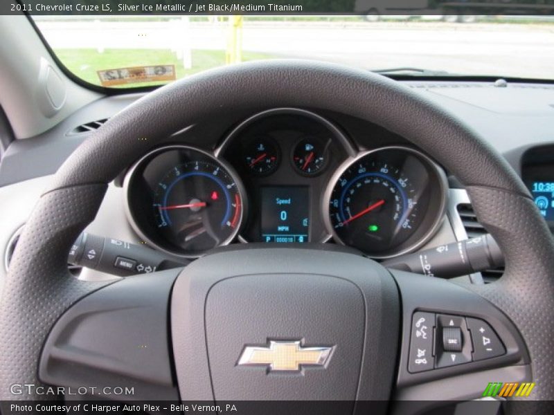 Silver Ice Metallic / Jet Black/Medium Titanium 2011 Chevrolet Cruze LS