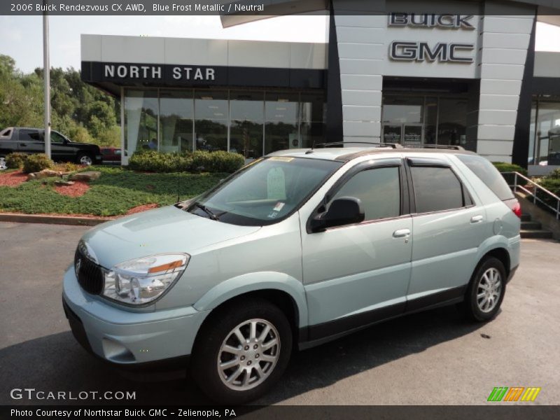 Blue Frost Metallic / Neutral 2006 Buick Rendezvous CX AWD
