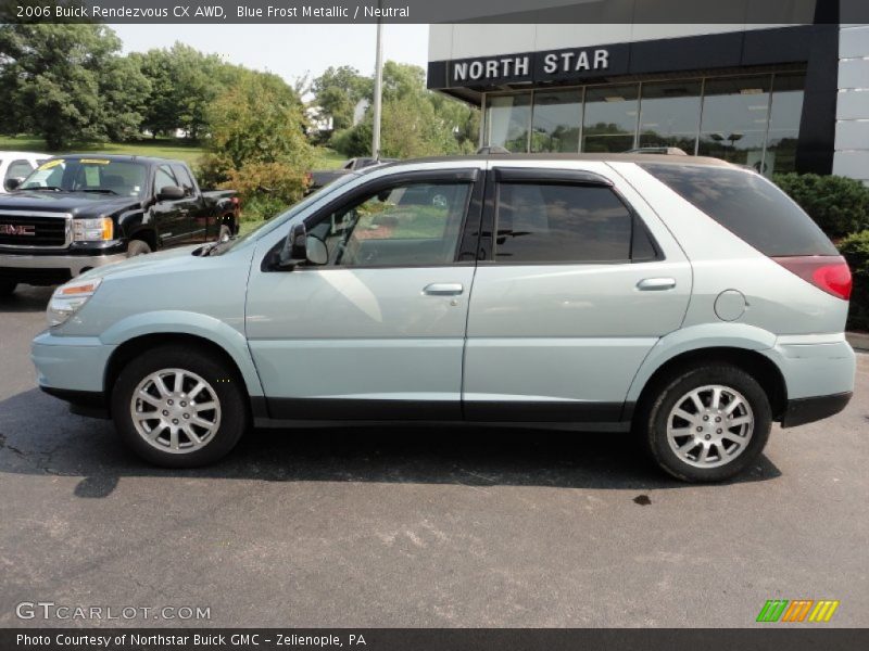 Blue Frost Metallic / Neutral 2006 Buick Rendezvous CX AWD