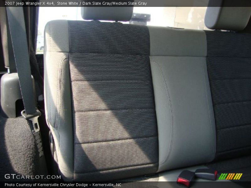 Stone White / Dark Slate Gray/Medium Slate Gray 2007 Jeep Wrangler X 4x4