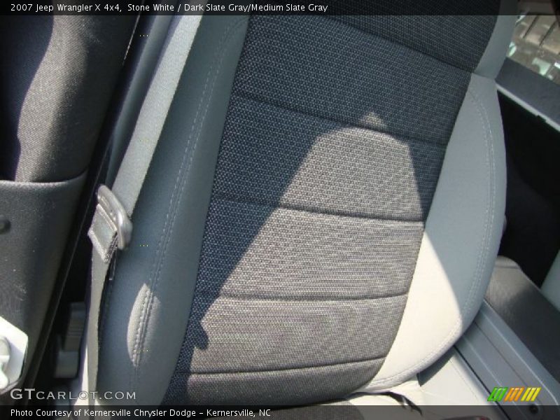 Stone White / Dark Slate Gray/Medium Slate Gray 2007 Jeep Wrangler X 4x4