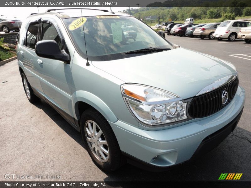 Blue Frost Metallic / Neutral 2006 Buick Rendezvous CX AWD
