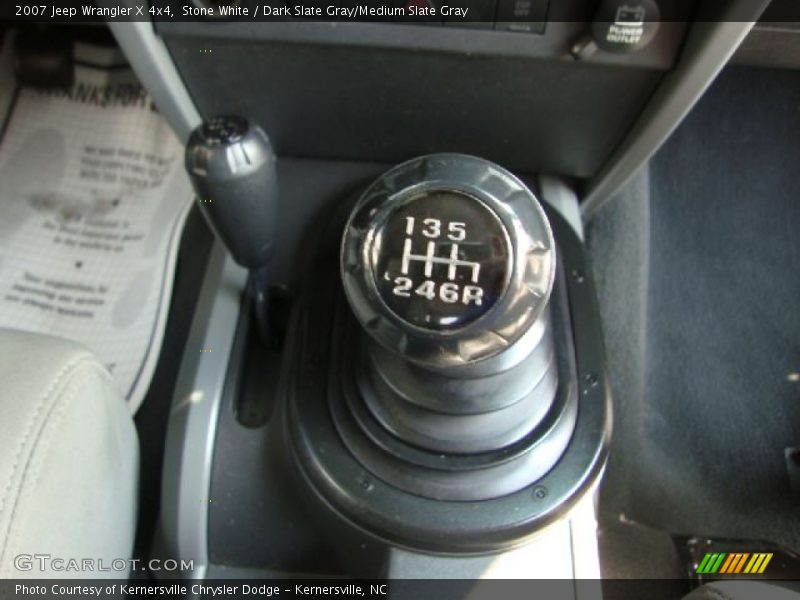 Stone White / Dark Slate Gray/Medium Slate Gray 2007 Jeep Wrangler X 4x4