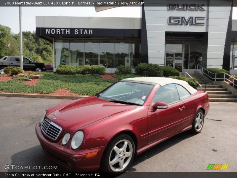 Bordeaux Red Metallic / Ash/Dark Ash 2000 Mercedes-Benz CLK 430 Cabriolet