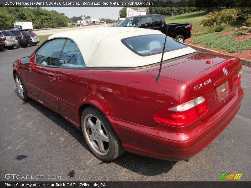 Bordeaux Red Metallic / Ash/Dark Ash 2000 Mercedes-Benz CLK 430 Cabriolet