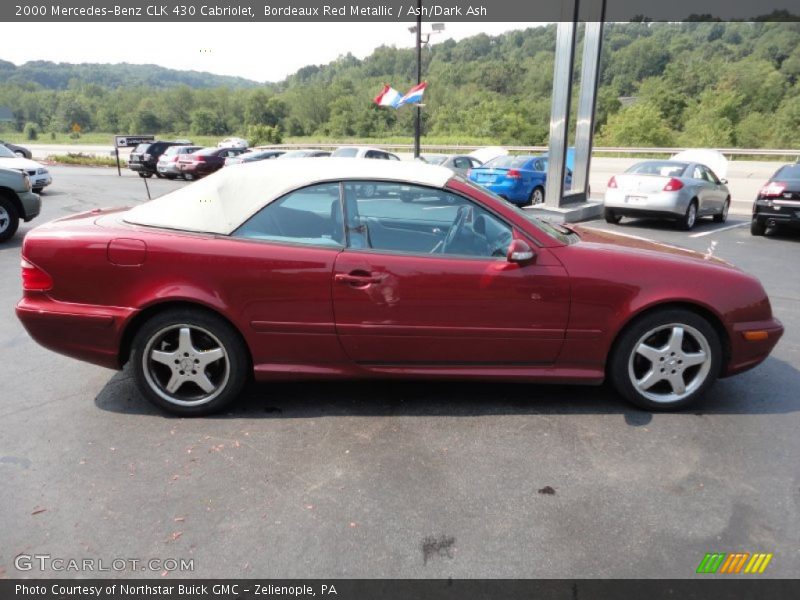 Bordeaux Red Metallic / Ash/Dark Ash 2000 Mercedes-Benz CLK 430 Cabriolet