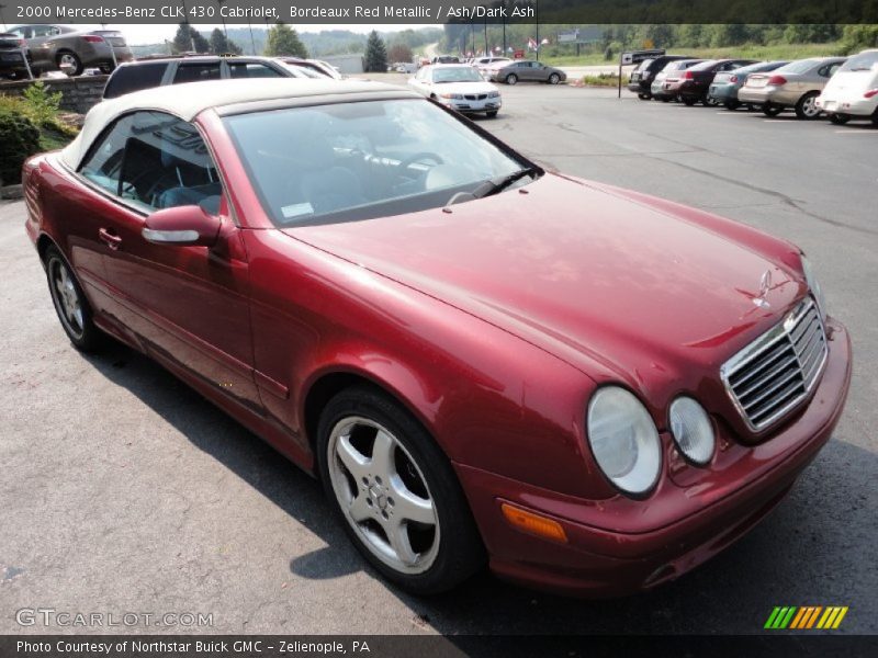 Bordeaux Red Metallic / Ash/Dark Ash 2000 Mercedes-Benz CLK 430 Cabriolet