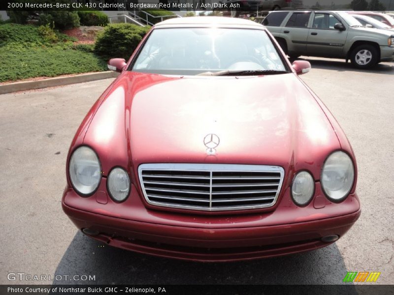 Bordeaux Red Metallic / Ash/Dark Ash 2000 Mercedes-Benz CLK 430 Cabriolet