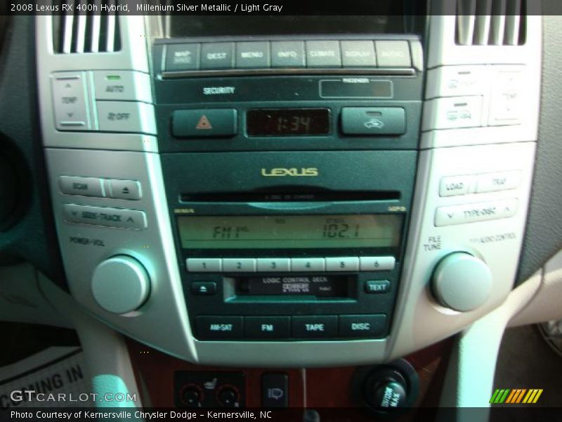 Millenium Silver Metallic / Light Gray 2008 Lexus RX 400h Hybrid