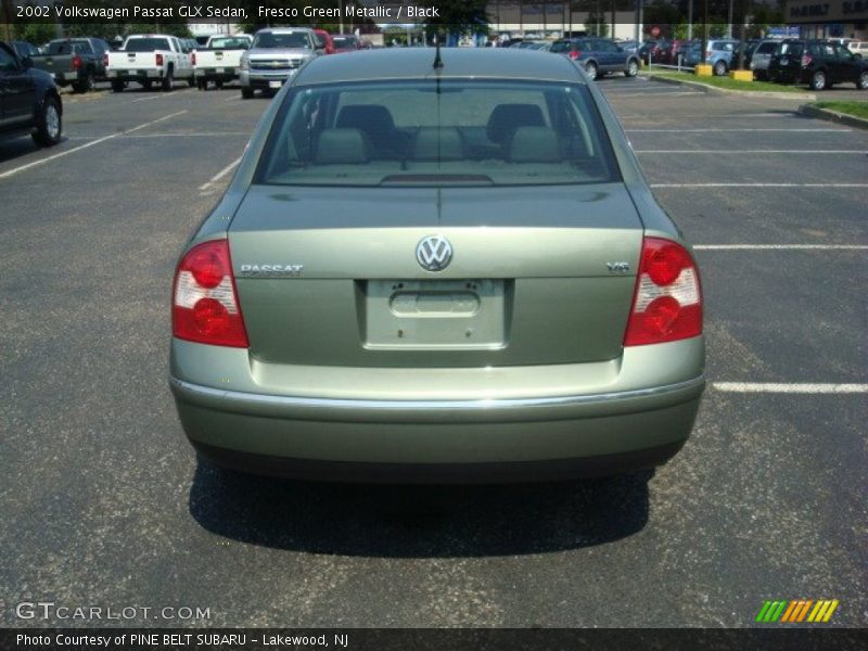 Fresco Green Metallic / Black 2002 Volkswagen Passat GLX Sedan