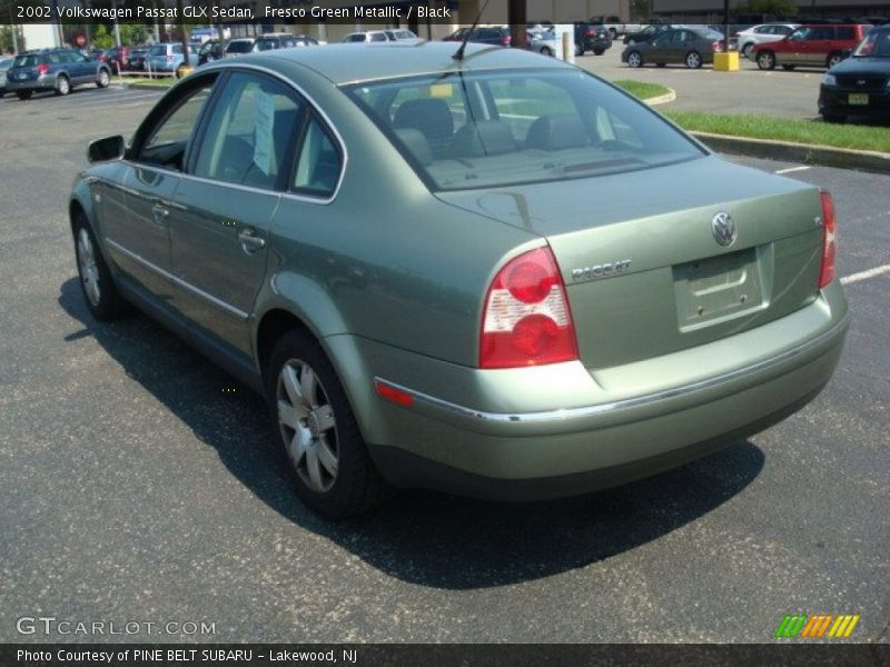 Fresco Green Metallic / Black 2002 Volkswagen Passat GLX Sedan