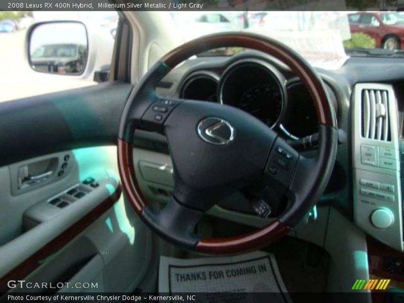 Millenium Silver Metallic / Light Gray 2008 Lexus RX 400h Hybrid