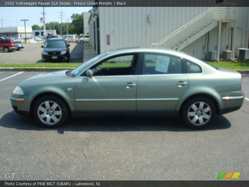Fresco Green Metallic / Black 2002 Volkswagen Passat GLX Sedan