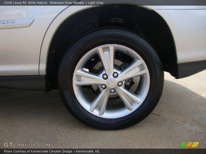 Millenium Silver Metallic / Light Gray 2008 Lexus RX 400h Hybrid