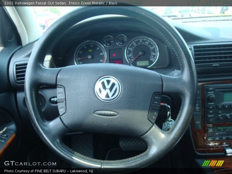 Fresco Green Metallic / Black 2002 Volkswagen Passat GLX Sedan