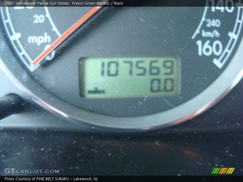 Fresco Green Metallic / Black 2002 Volkswagen Passat GLX Sedan