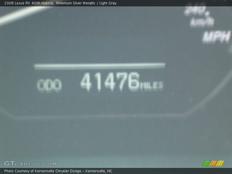 Millenium Silver Metallic / Light Gray 2008 Lexus RX 400h Hybrid