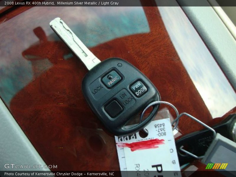 Millenium Silver Metallic / Light Gray 2008 Lexus RX 400h Hybrid