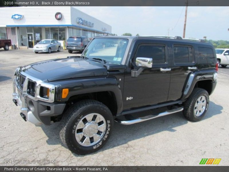 Black / Ebony Black/Morocco 2008 Hummer H3 X