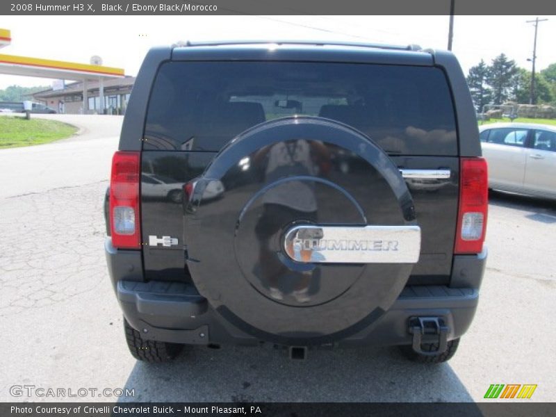 Black / Ebony Black/Morocco 2008 Hummer H3 X