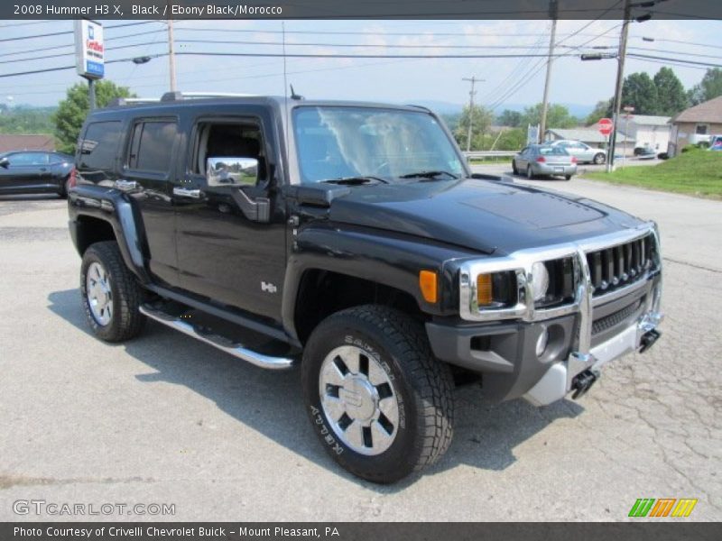 Black / Ebony Black/Morocco 2008 Hummer H3 X