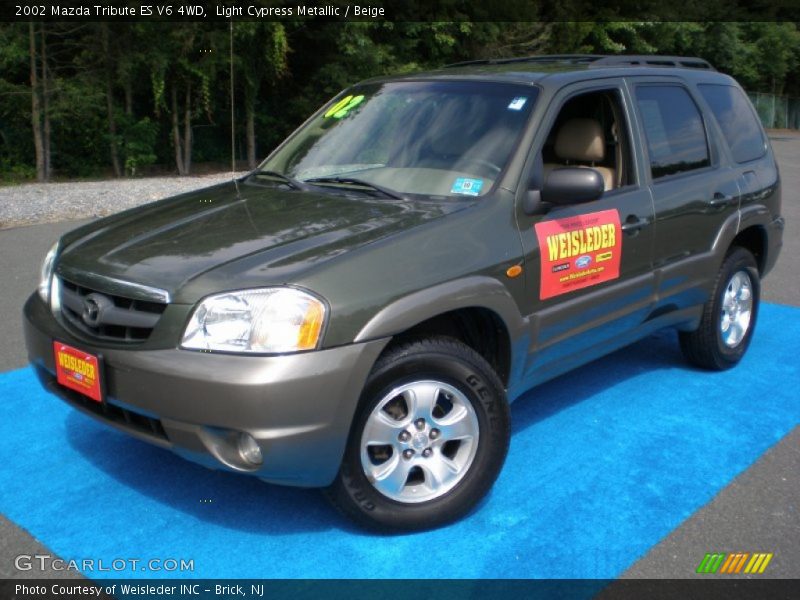 Light Cypress Metallic / Beige 2002 Mazda Tribute ES V6 4WD