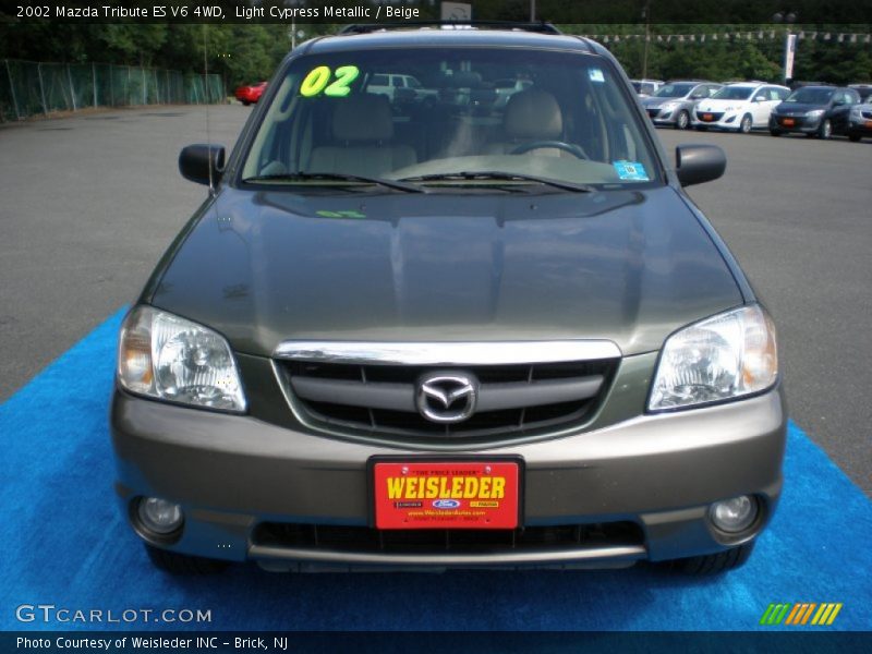 Light Cypress Metallic / Beige 2002 Mazda Tribute ES V6 4WD