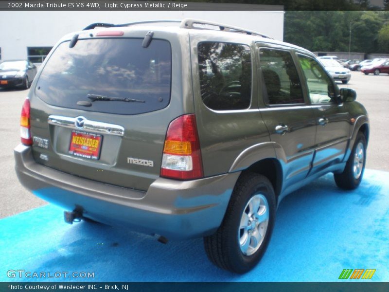 Light Cypress Metallic / Beige 2002 Mazda Tribute ES V6 4WD