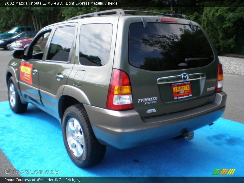 Light Cypress Metallic / Beige 2002 Mazda Tribute ES V6 4WD