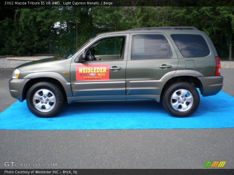 Light Cypress Metallic / Beige 2002 Mazda Tribute ES V6 4WD