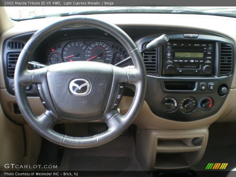 Light Cypress Metallic / Beige 2002 Mazda Tribute ES V6 4WD