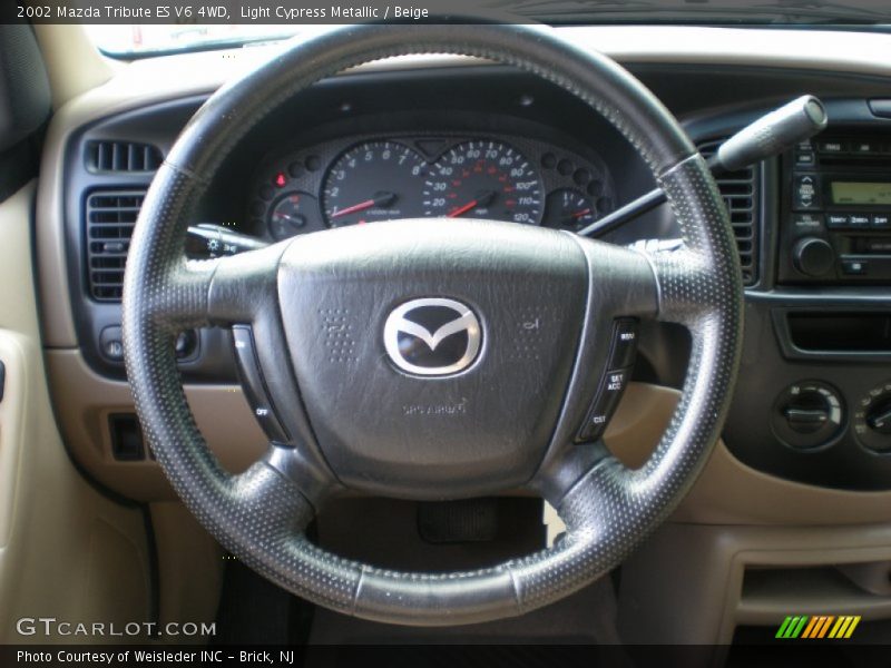 Light Cypress Metallic / Beige 2002 Mazda Tribute ES V6 4WD