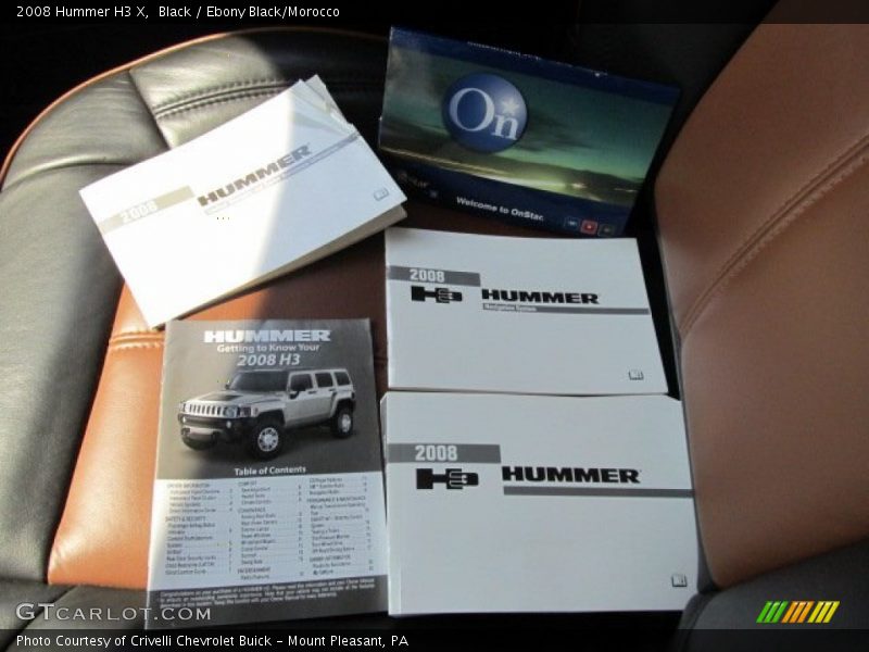 Black / Ebony Black/Morocco 2008 Hummer H3 X