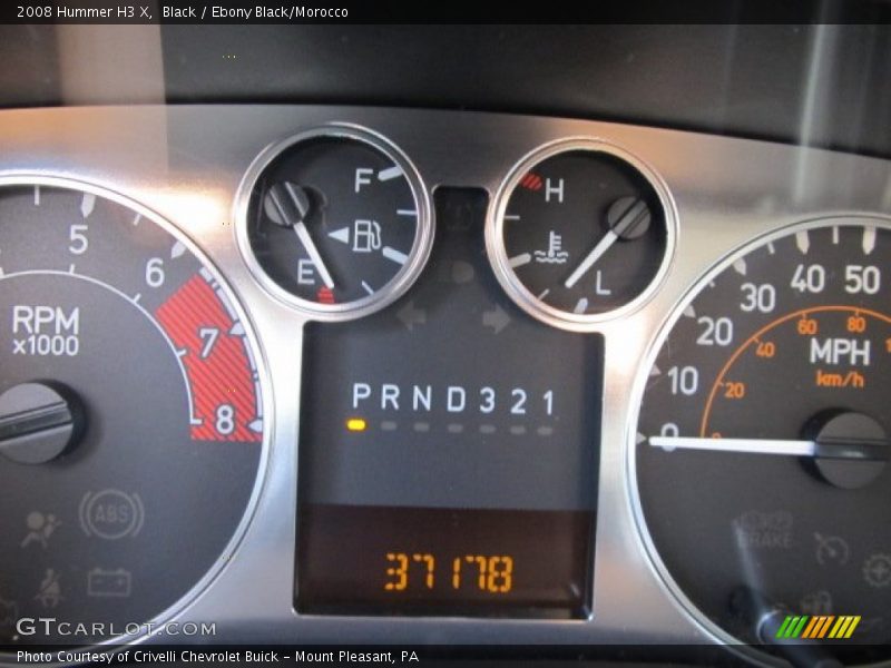 Black / Ebony Black/Morocco 2008 Hummer H3 X
