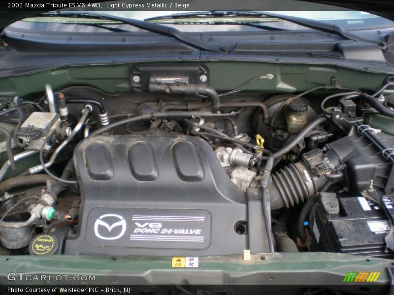 Light Cypress Metallic / Beige 2002 Mazda Tribute ES V6 4WD