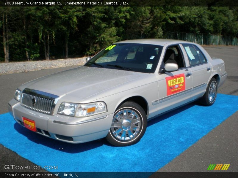 Smokestone Metallic / Charcoal Black 2008 Mercury Grand Marquis GS