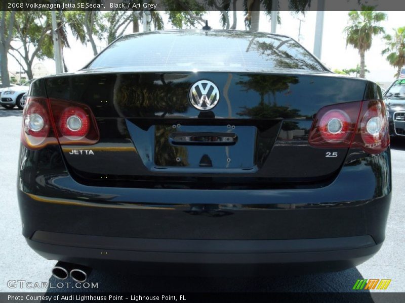 Black / Art Grey 2008 Volkswagen Jetta SE Sedan