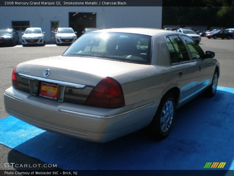 Smokestone Metallic / Charcoal Black 2008 Mercury Grand Marquis GS