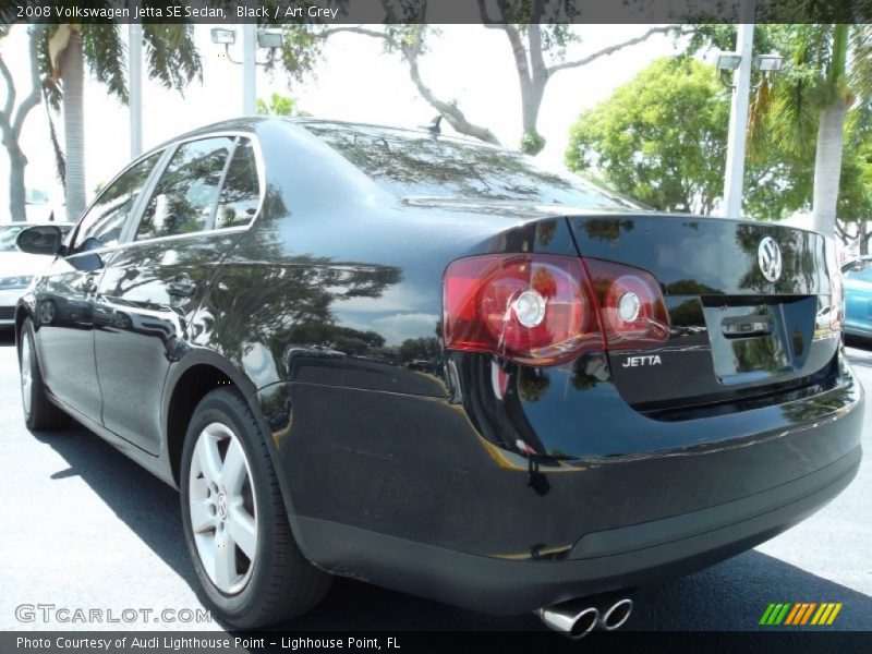 Black / Art Grey 2008 Volkswagen Jetta SE Sedan