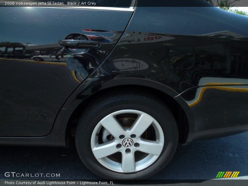 Black / Art Grey 2008 Volkswagen Jetta SE Sedan