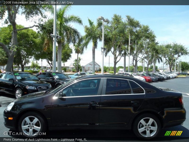 Black / Art Grey 2008 Volkswagen Jetta SE Sedan