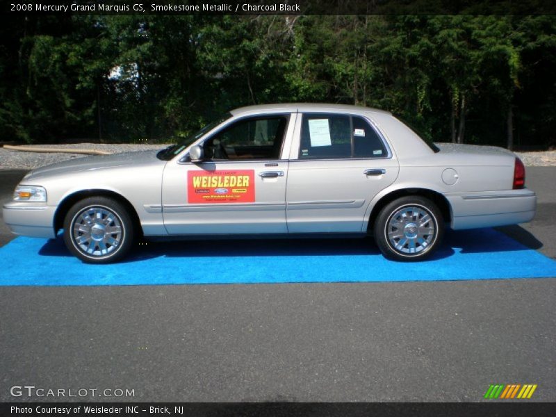 Smokestone Metallic / Charcoal Black 2008 Mercury Grand Marquis GS