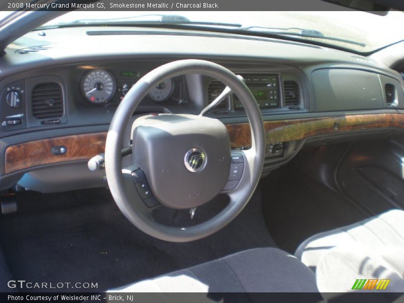 Smokestone Metallic / Charcoal Black 2008 Mercury Grand Marquis GS