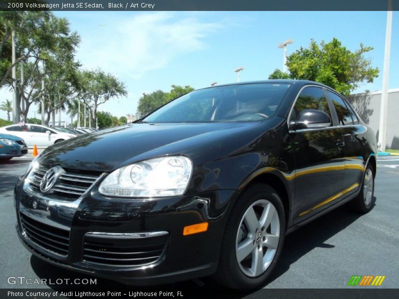 Black / Art Grey 2008 Volkswagen Jetta SE Sedan