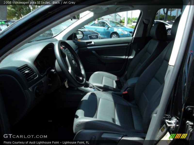 Black / Art Grey 2008 Volkswagen Jetta SE Sedan